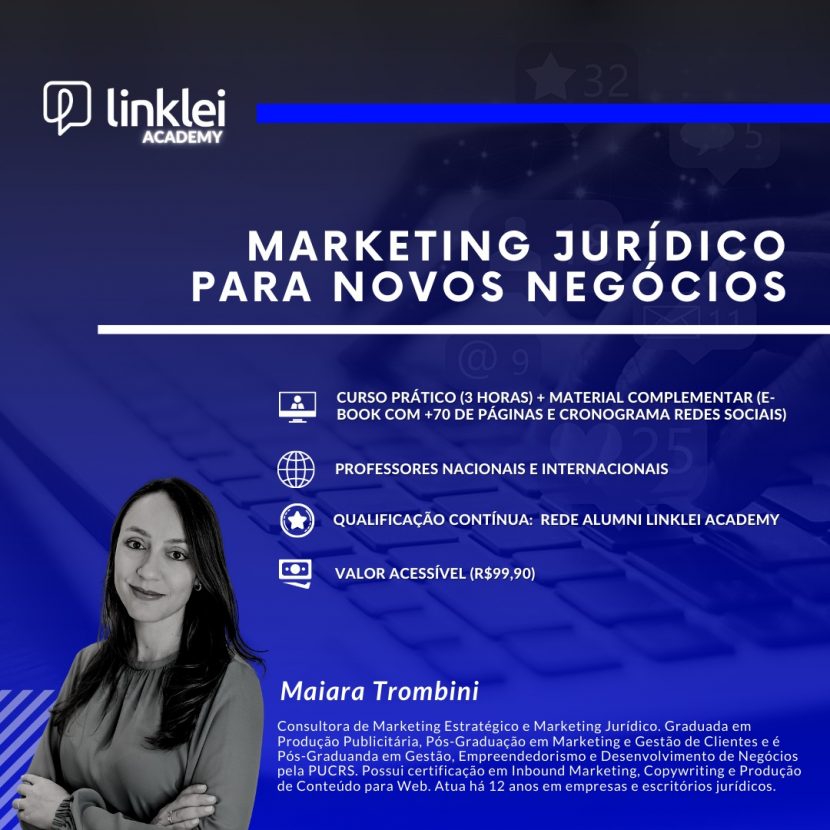 Marketing Jurídico para novos negócios é tema de curso online